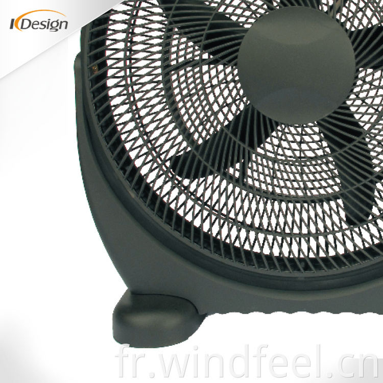 Ventilateur de boîte sans bruit de mode domestique 20 pouces petits ventilateurs de boîte de magasin ultra minces à grande vitesse